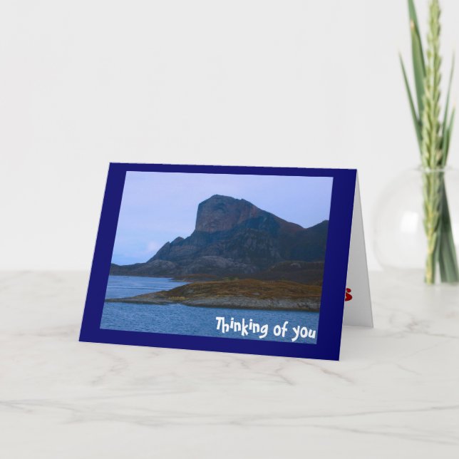 Rugged coastline, Norwegian fjords Card (Front)