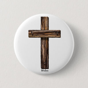Rugged Cross 2 Inch Round Button