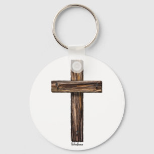 Rugged Cross Keychain