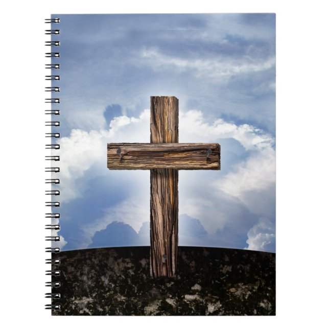Rugged Cross with Sky Notebook (Front)