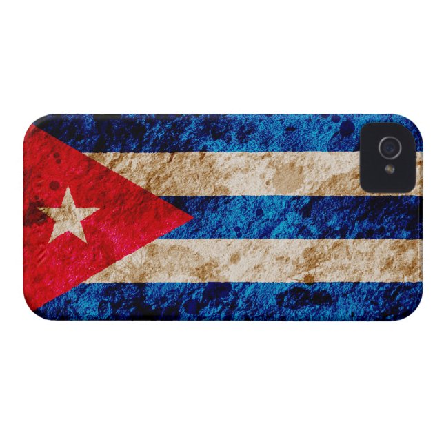Rugged Cuban Flag Case-Mate iPhone Case (Back Horizontal)