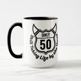 Rugged Custom Milestone Birthday Emblem Mug