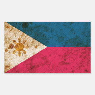 Rugged Filipino Flag Sticker