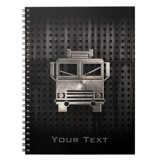 Rugged Fire Truck Notebook (Front)