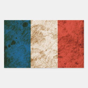 Rugged French Flag Sticker