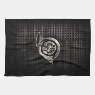 Rugged French Horn Kitchen Towel
