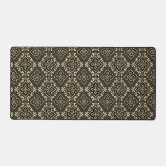 Rugged Gaming Brown Geometric Pattern  Desk Mat