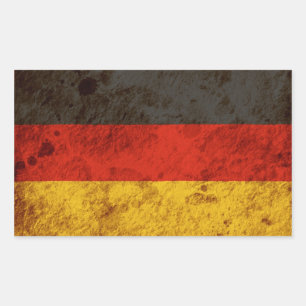 Rugged German Flag Sticker