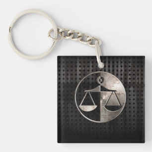 Rugged Justice Scales Keychain