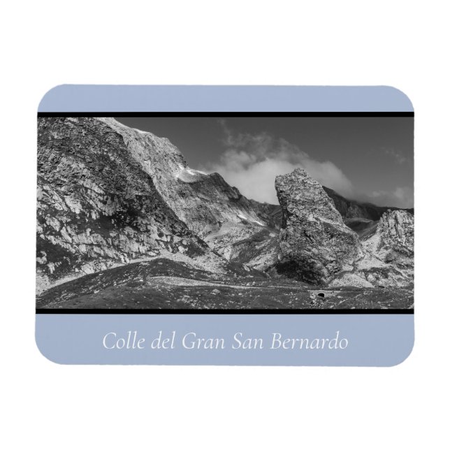 Rugged Landscape Gran San Bernardo  Magnet (Horizontal)
