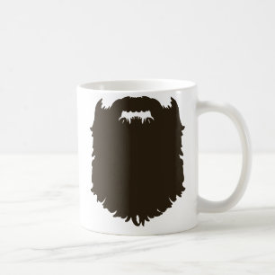 Rugged manly beard coffee mug