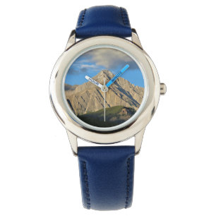 Rugged Mountain & Forest Lit by Setting Sun Watch