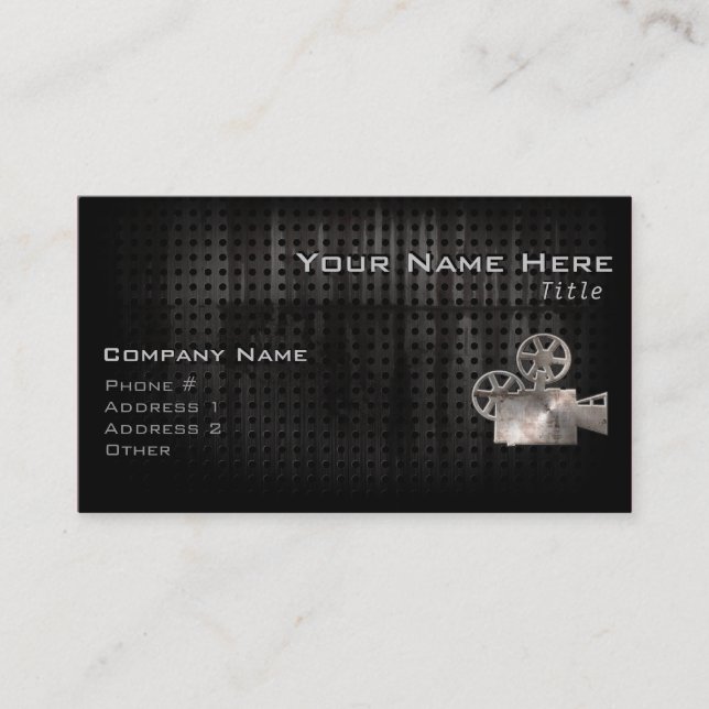 Rugged Movie Camera Business Card (Front)