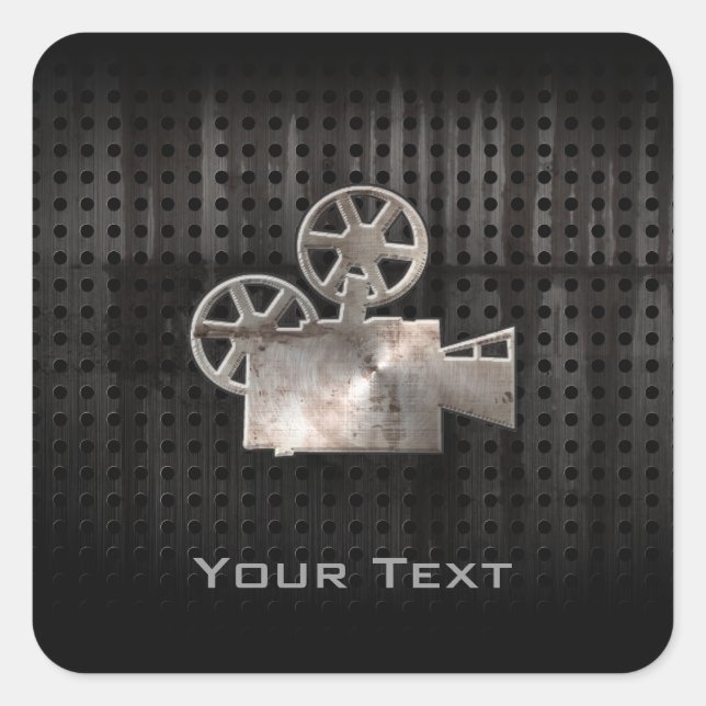Rugged Movie Camera Square Sticker (Front)