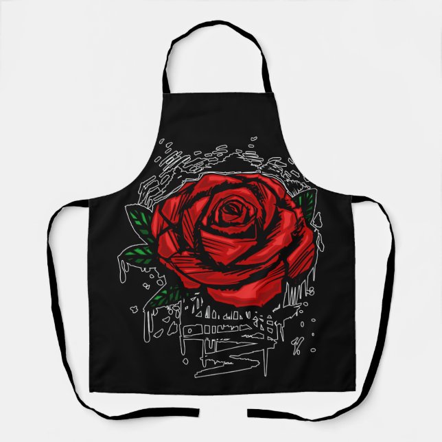 Rugged Rose Apron (Front)