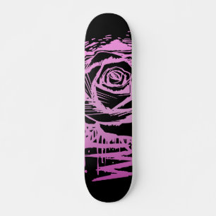 Rugged Rose Graffiti Pink Drip Street Art Urban Skateboard