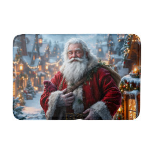 Rugged Santa Bath Mat