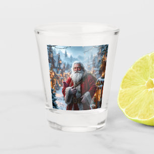 Rugged Santa Shot Glass