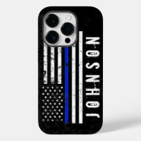 Rugged Style Police Flag with Custom Name