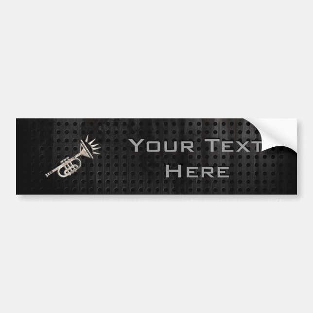Rugged Trumpet Bumper Sticker (Front)