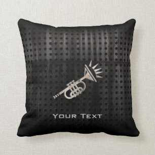 Rugged Trumpet Throw Pillow
