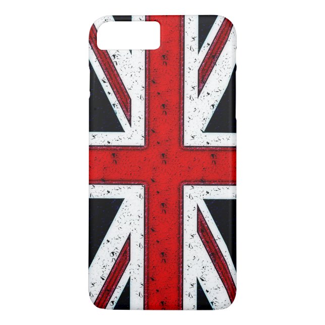 Rugged Union Jack Case-Mate iPhone Case (Back)