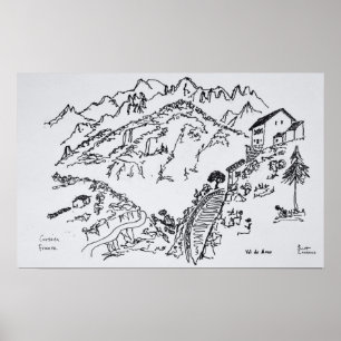 Rugged Val d'Asco Corsica, France Poster