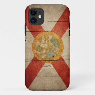 Rugged Wood Florida Flag iPhone 11 Case