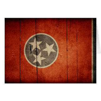 Rugged Wood Tennessee Flag