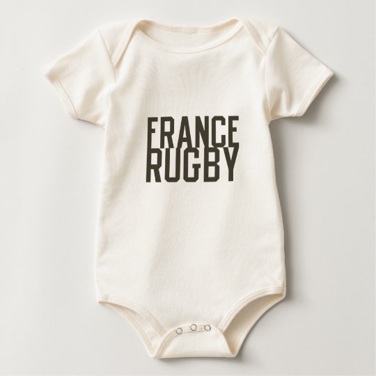 Ruggershirts Retro France Rugby Baby Bodysuit