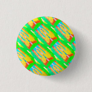 Rugs and Rags abstract pure art supreme         1 Inch Round Button