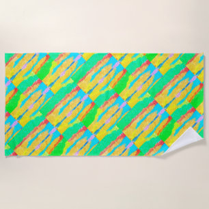 Rugs and Rags abstract pure art supreme Beach Towel