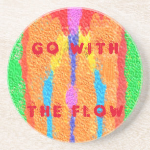 Rugs and Rags abstract pure art supreme            Coaster