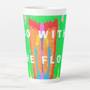 Rugs and Rags abstract pure art supreme            Latte Mug