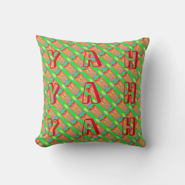 Rugs and Rags abstract pure art supreme            Throw Pillow (Front)
