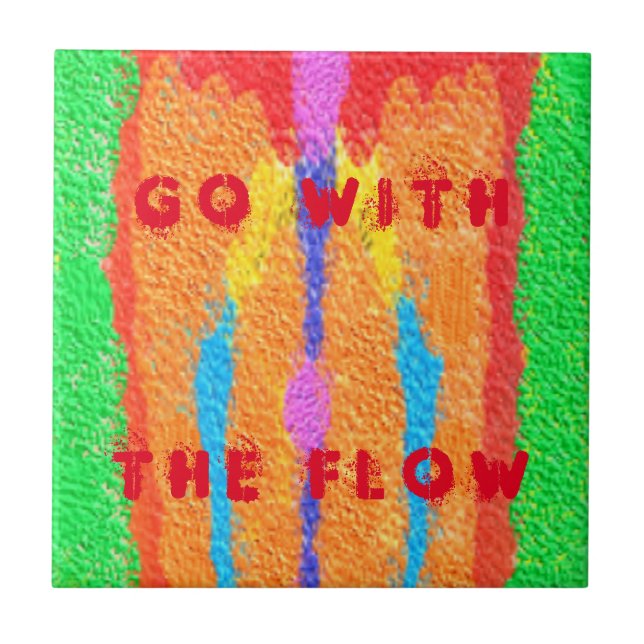 Rugs and Rags abstract pure art supreme            Tile (Front)