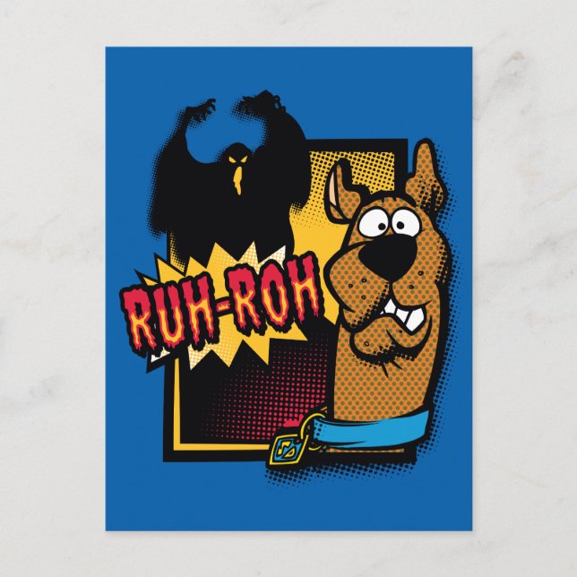 Ruh-Roh Scooby-Doo and a Ghost Postcard (Front)