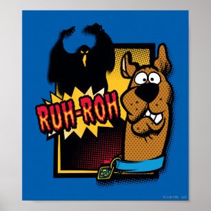 Ruh-Roh Scooby-Doo and a Ghost Poster