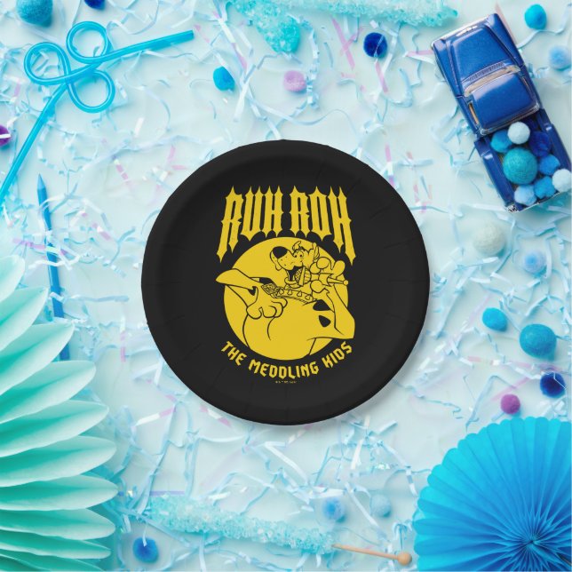 Ruh Roh Scooby-Doo The Meddling Kids Icon Paper Plate (Party)