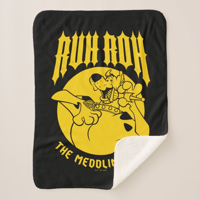 Ruh Roh Scooby-Doo The Meddling Kids Icon Sherpa Blanket (Front)