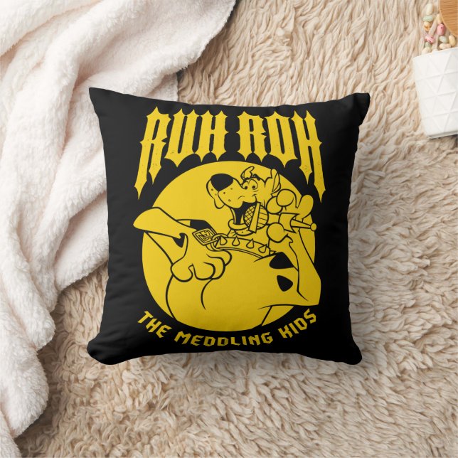 Ruh Roh Scooby-Doo The Meddling Kids Icon Throw Pillow (Blanket)