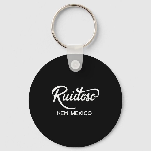Ruidoso New Mexico Unique Vacation Souvenir  Keychain (Front)