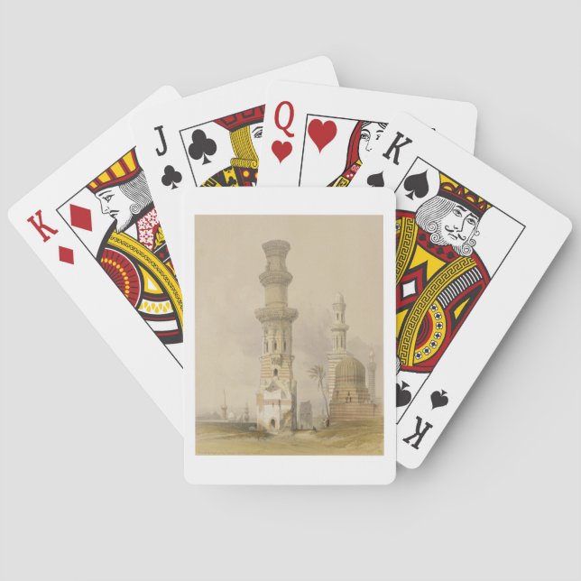 Ruined Mosques in the Desert, west of the Citadel, Playing Cards (Back)