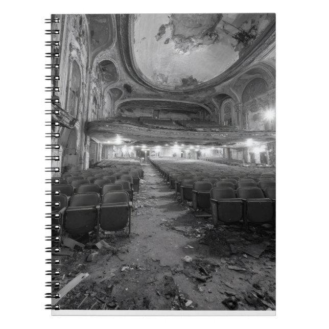 Ruined Theater Ghostlight Glow Notebook (Front)