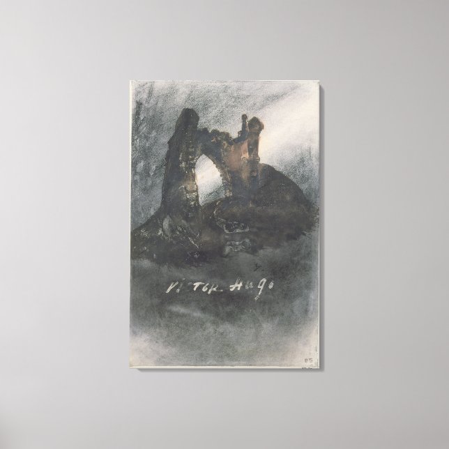 Ruins at Groz-Nez, Jersey, or The Arch Canvas Print (Front)