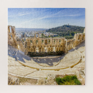 ruins of ancient theatre of Herodion Atticus Jigsaw Puzzle
