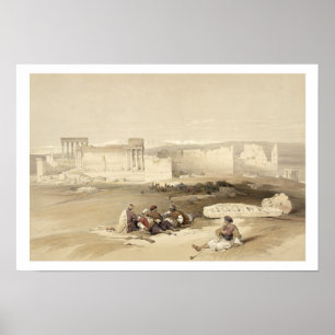 Ruins of Baalbec, May 5th 1839, plate 77 from Volu Poster