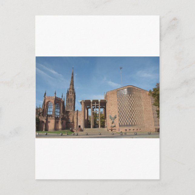 Ruins of bombed St Michael Cathedral, Coventry Postcard (Front)