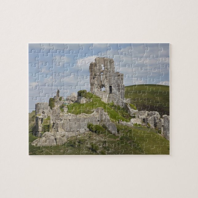 Ruins of Corfe Castle, near Wareham, Dorset, Jigsaw Puzzle (Horizontal)