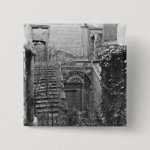 Ruins of the Cour des Comptes 2 Inch Square Button
